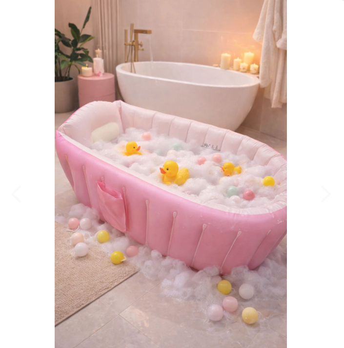 Bañera Inflable Para Bebés Portátil - detalle