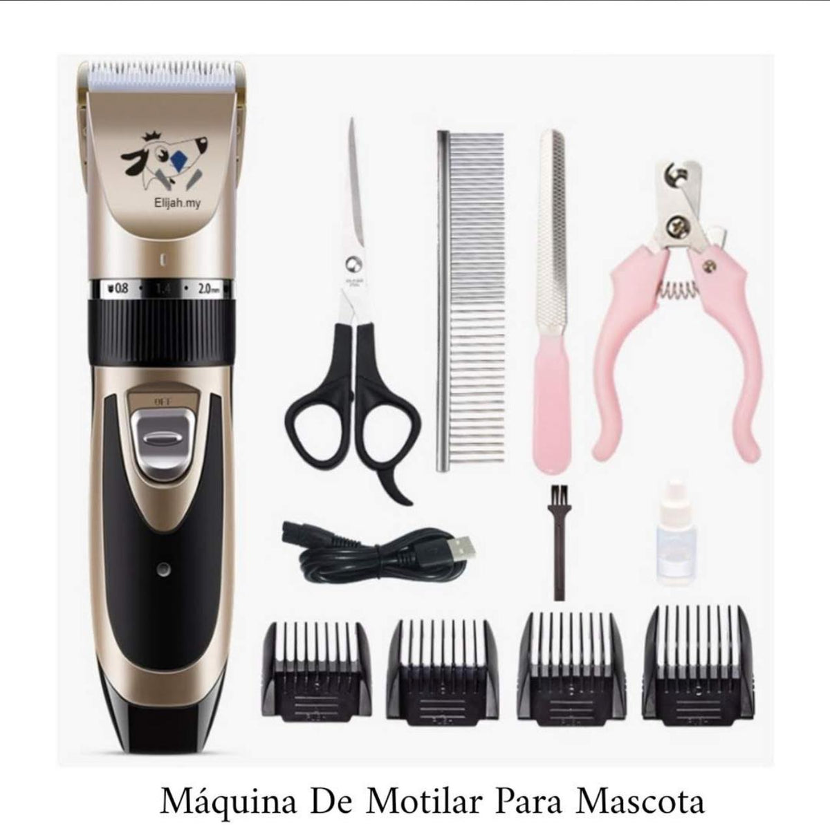 Kit de Aseo para Mascotas - Cortadora Recargable - vista alternativa