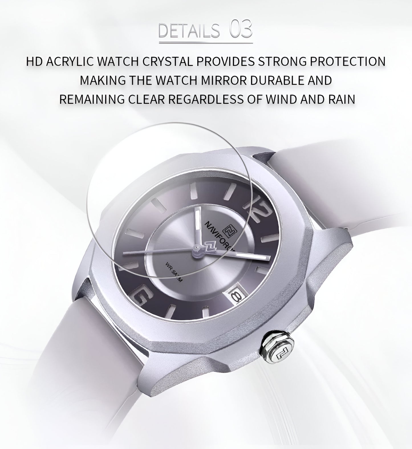 Reloj Naviforce Sport NF7107 — Correa de Goma para Mujer Activa