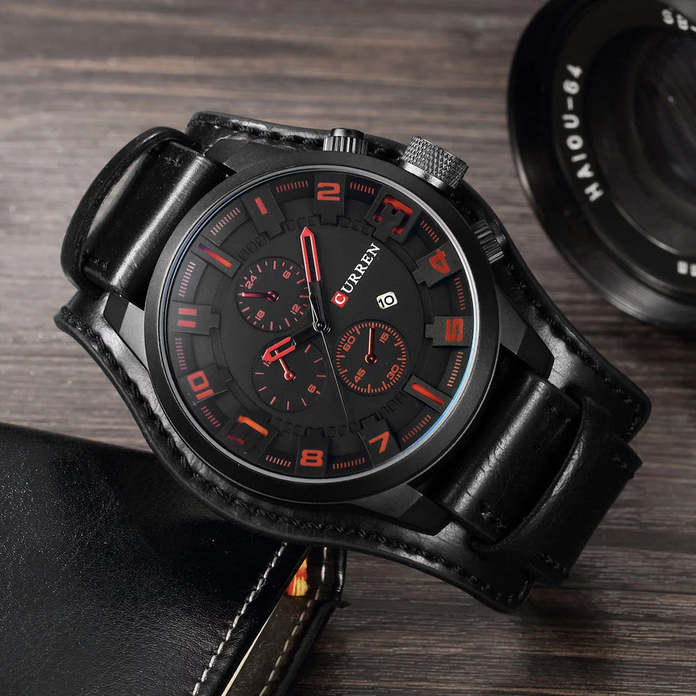 Reloj Curren 8225 — Elegancia en Cuero para Hombre