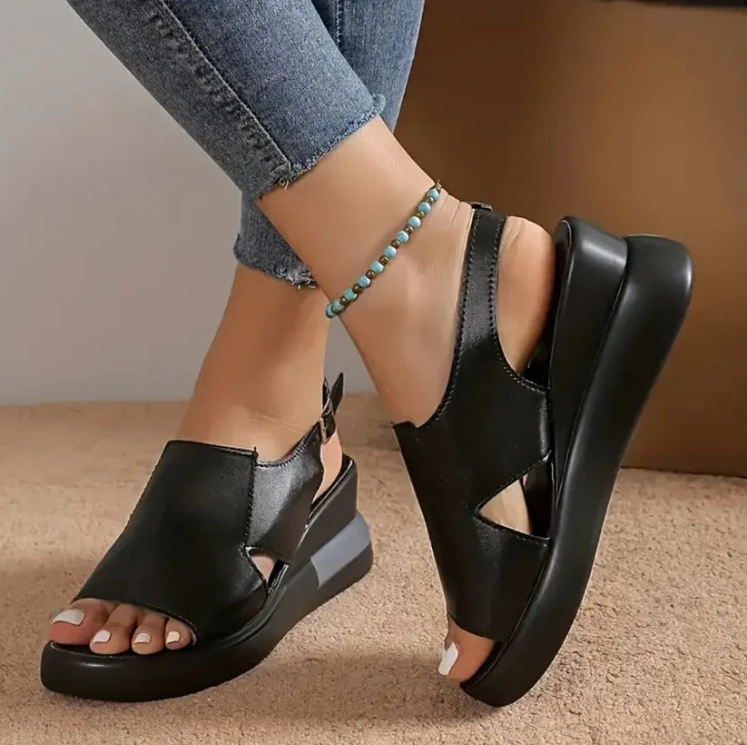 Combo Sandalia Ortoflex + Moña Satín – Comodidad Ortopédica y Estilo