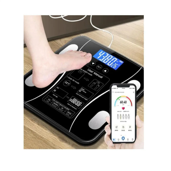 Báscula Inteligente Bluetooth MIVOH: Análisis Corporal Completo de 13 Métricas