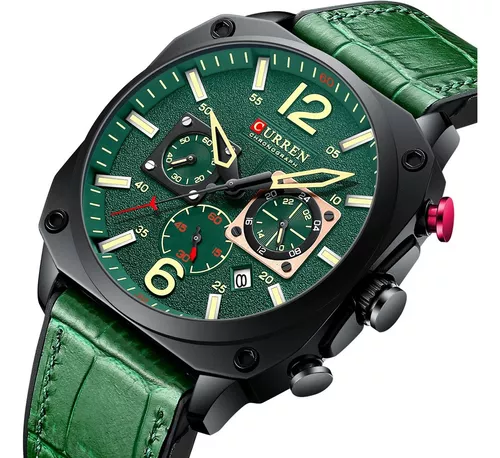 Reloj Curren 8398 — Clásico Cuarzo con Correa de Cuero