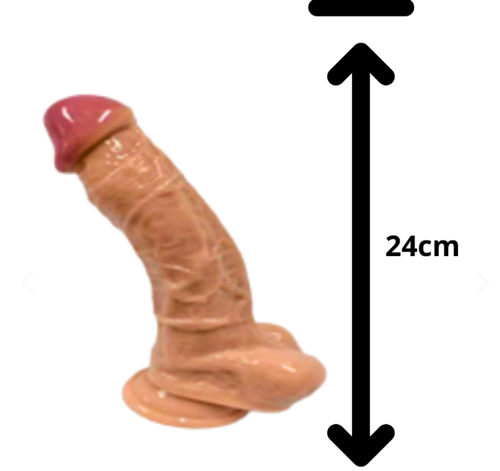 Dildo Consolador El Peso Pluma 24cm – Ligero Y Realista - detalle adicional