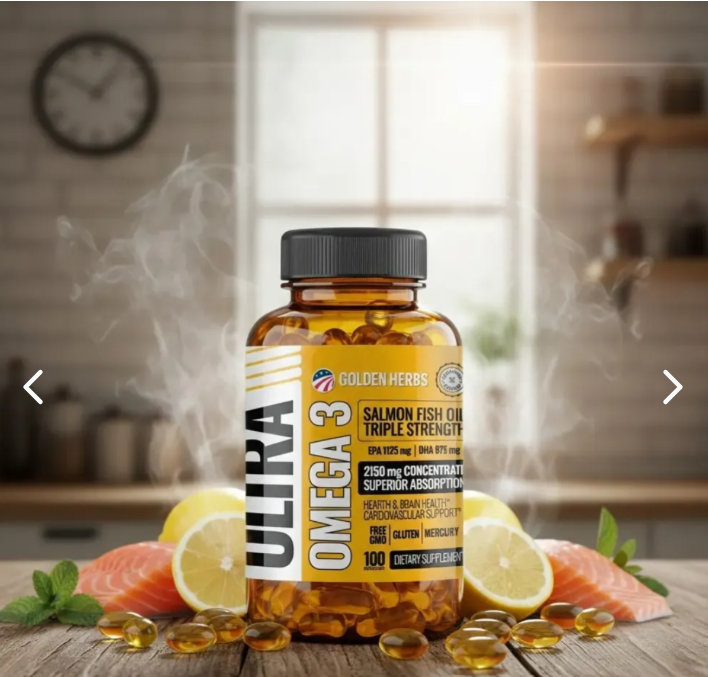 Ultra Omega 3 Golden Herbs – Apoyo para tu Corazón y Mente