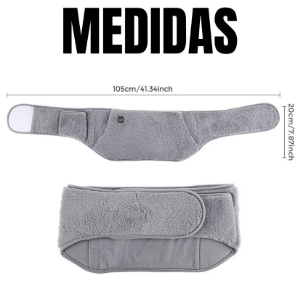 Faja Térmica para Cólicos y Dolor Lumbar - Calor Suave con Bolsillo para Manos, USB