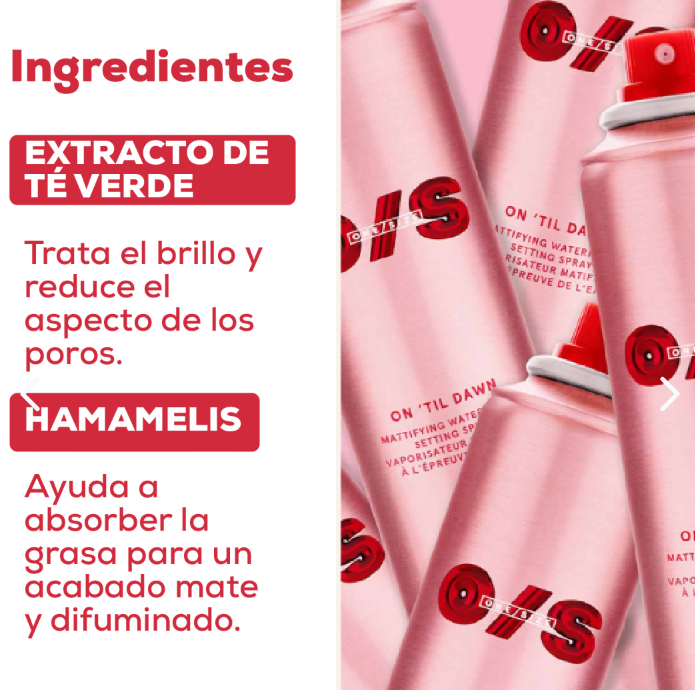 SPRAY MATIFICANTE FIJADOR DE MAQUILLAJE