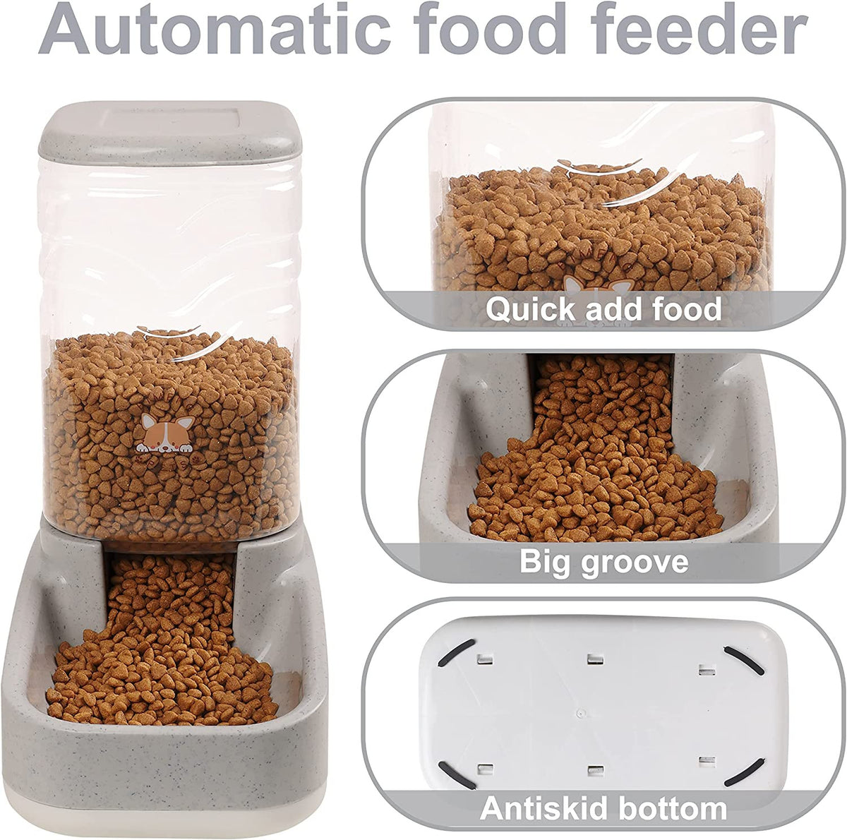 Dispensador Automático de Alimento para Mascotas - detalle