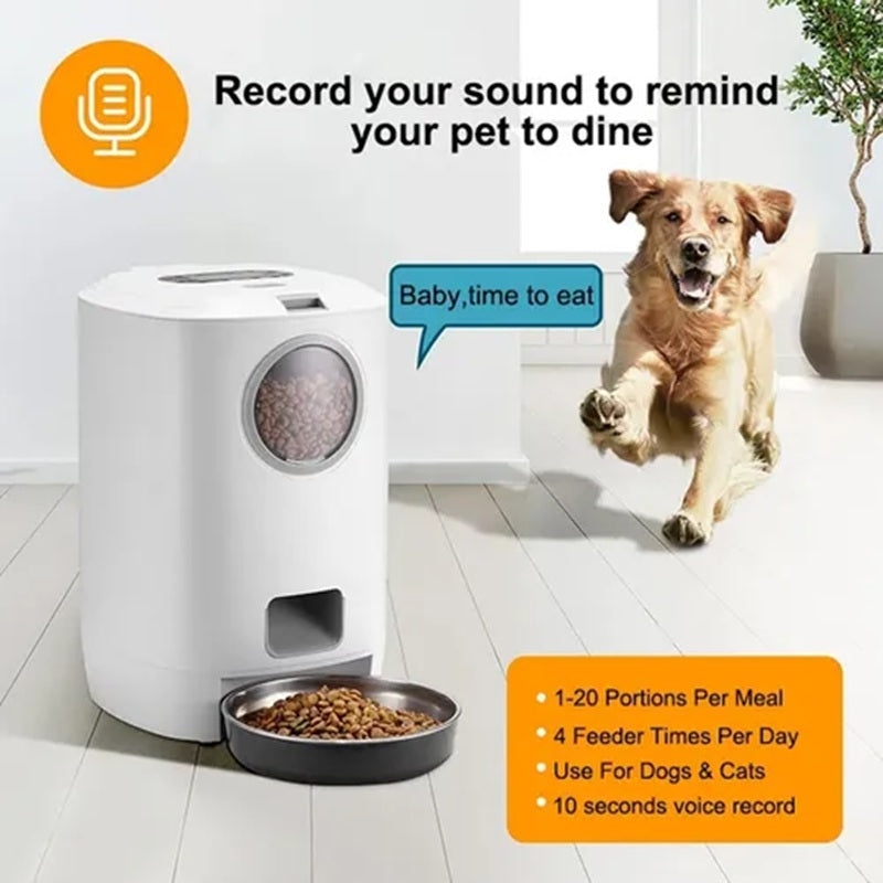Dispensador Automático de Comida para Mascotas - vista principal