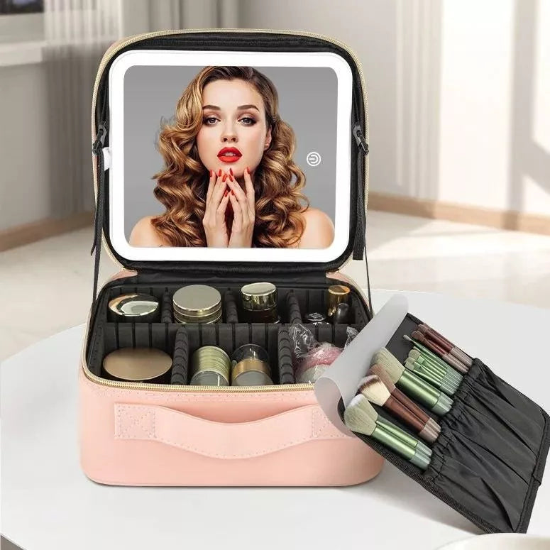 Organizador de Maquillaje con Espejo LED - vista alternativa