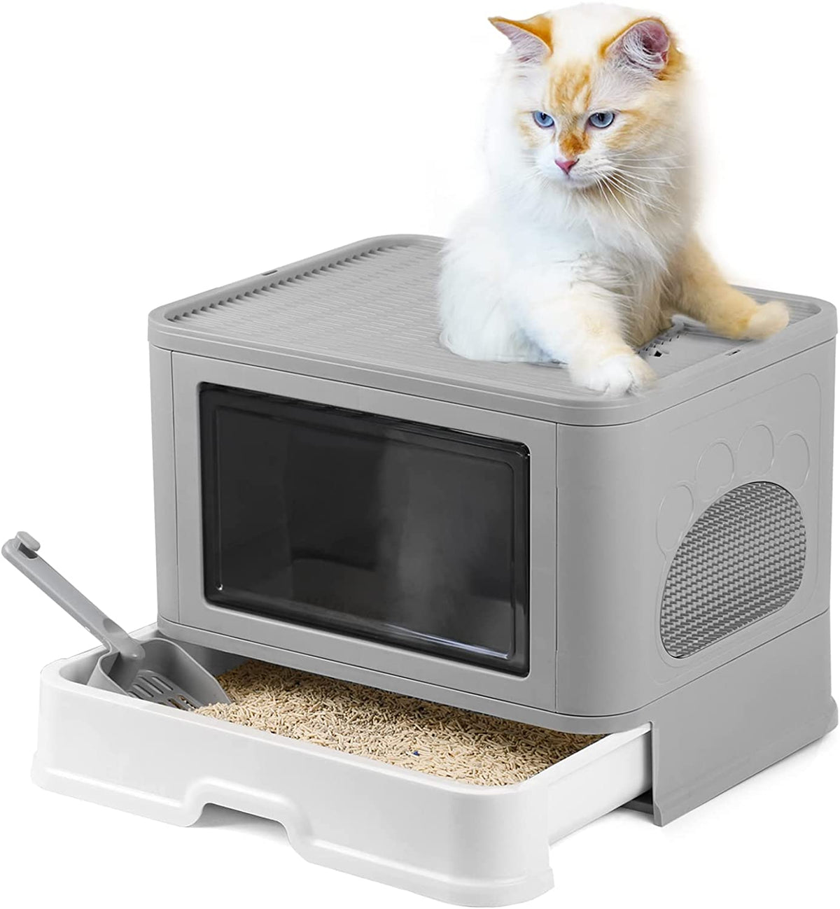 Caja de Arena Plegable para Gatos - Portátil y Fácil de - vista alternativa
