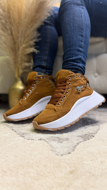 Botas de Carnaza para Mujer con Cierre y Plantilla Confort - vista lateral