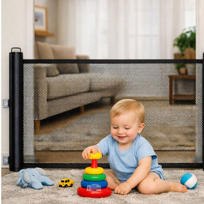 Malla Retráctil de Seguridad para Mascotas y Niños - detalle