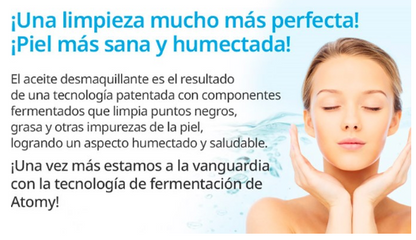 Aceite Desmaquillante Atomy - Limpieza Profunda e - vista lateral