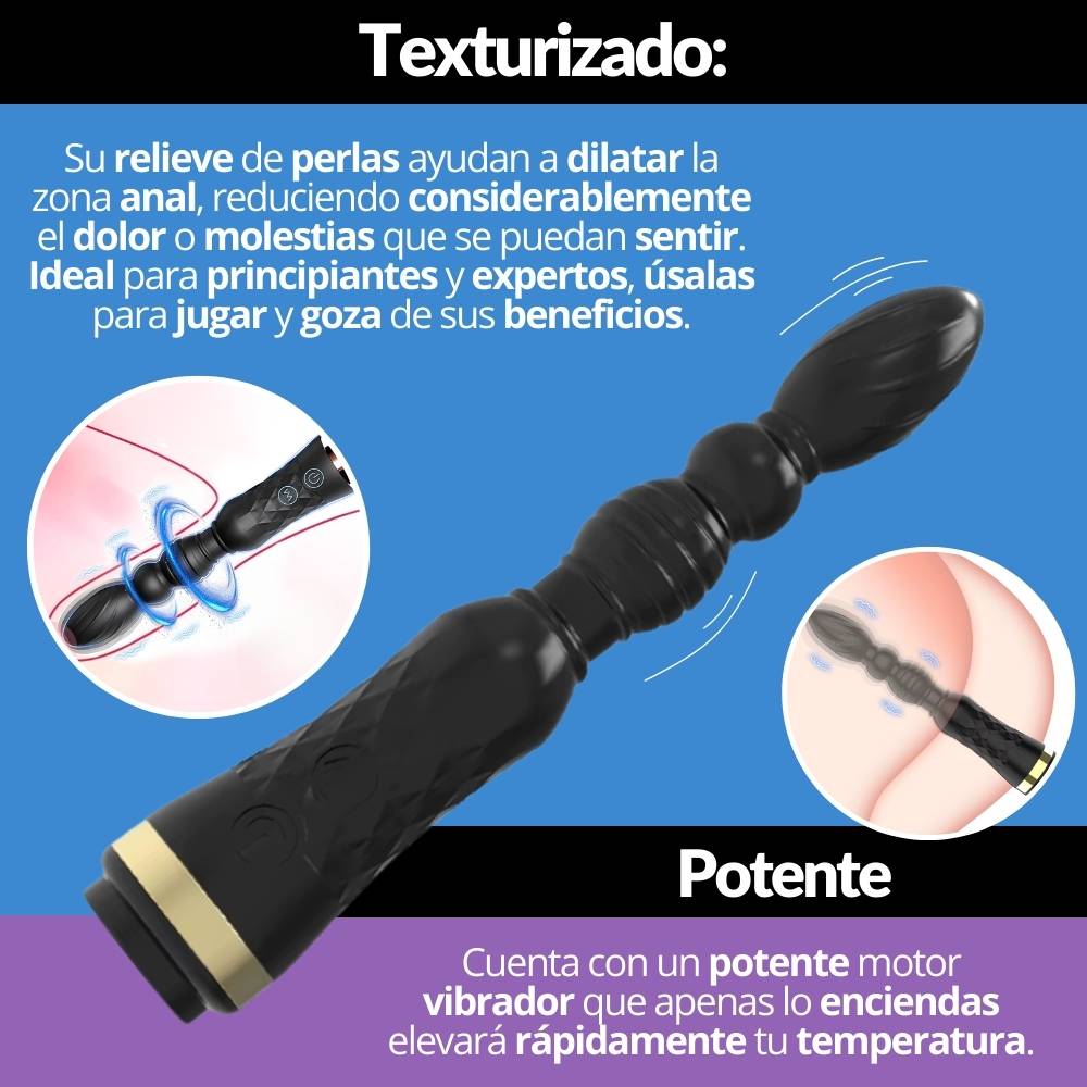 Vibrador Anal Con Plug Recargable - vista alternativa