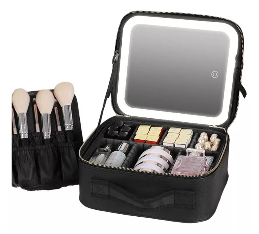 Organizador de Maquillaje con Espejo LED - vista principal