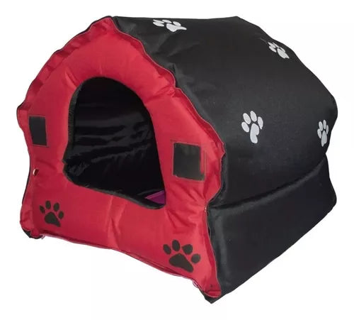 Casa Perro Lona 55x55cm Divavienda - vista lateral