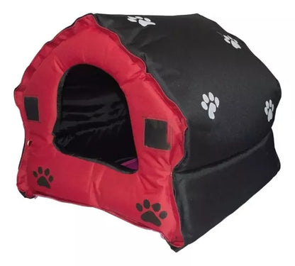 Casa Perro Lona 55x55cm Divavienda - vista lateral