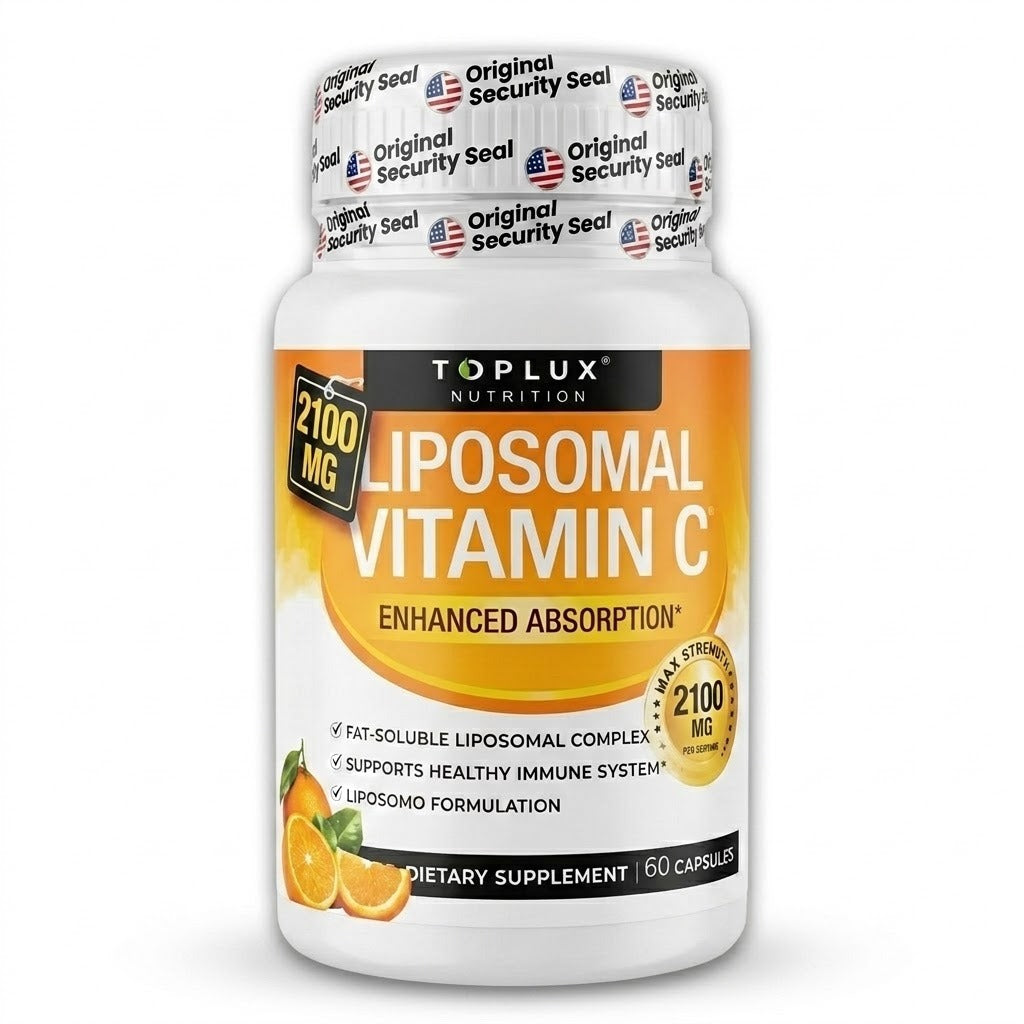 Vitamina C Liposomal 2100 mg Absorción Avanzada - vista lateral