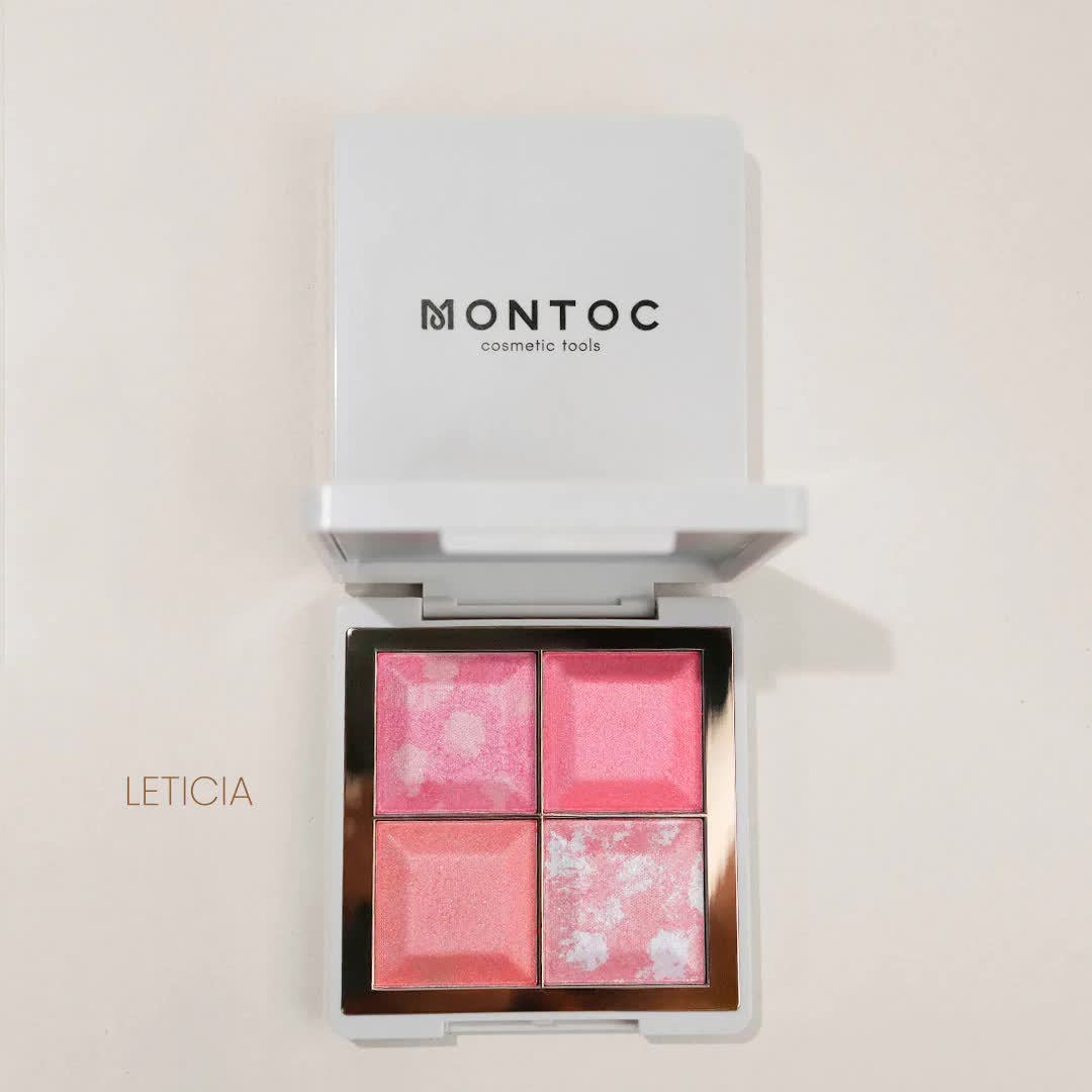 Paleta Montoc Light Set Rubor e Iluminador - vista lateral