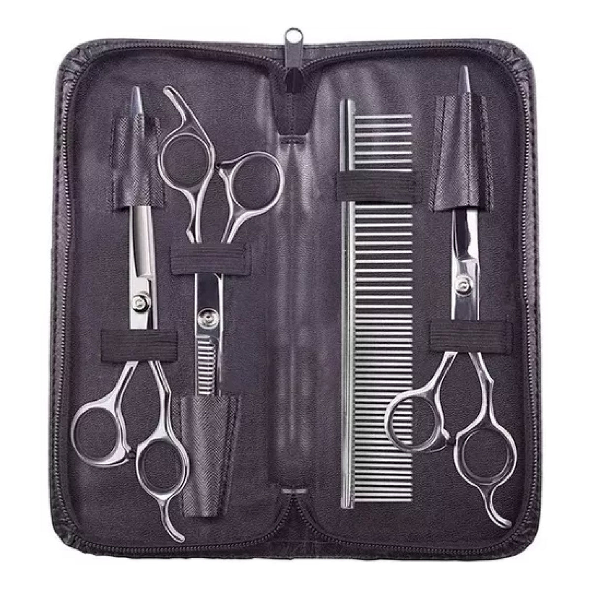 Kit de Tijeras para Peluquería Canina 3 en 1 - vista lateral