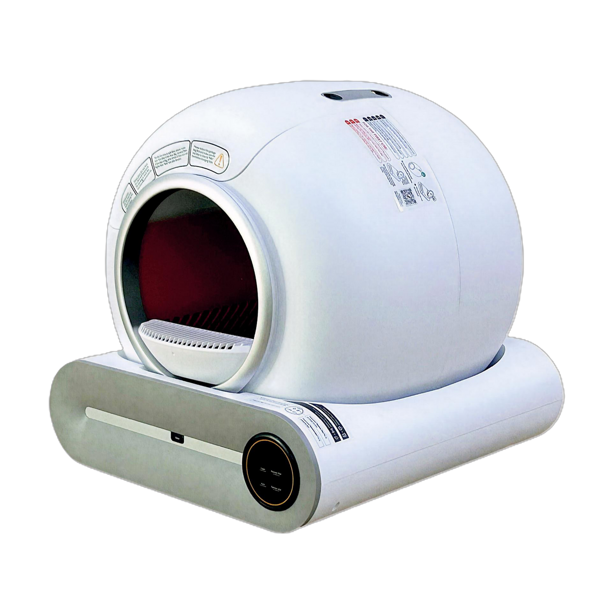 Arenero Inteligente Autolimpiante para Gatos - vista lateral