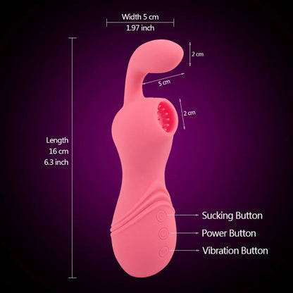 Vibrador Succionador Recargable - detalle