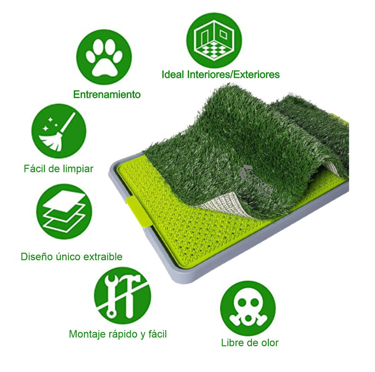 Tapete Higiénico de Entrenamiento para Perros Grandes - vista alternativa