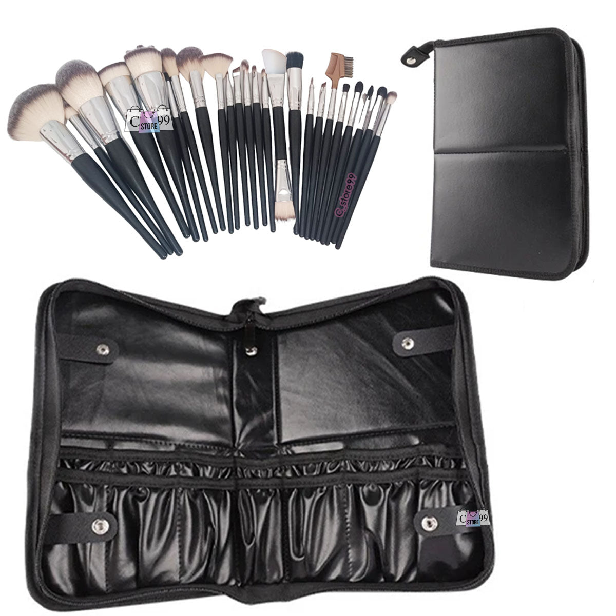 Set Profesional 24 Brochas de Maquillaje con Estuche - Soft - vista principal