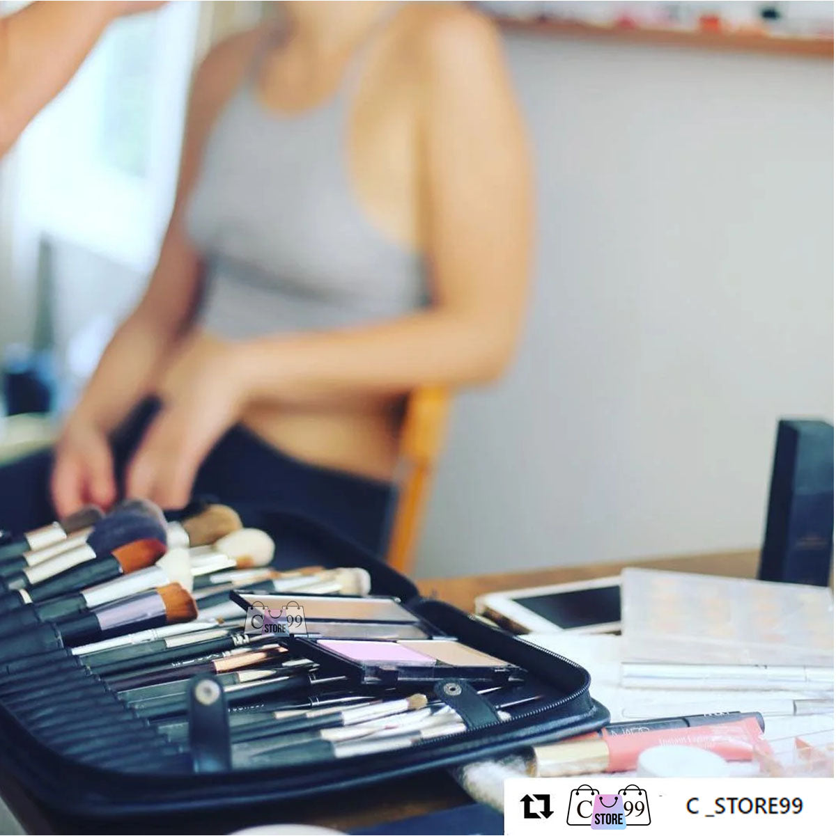Set Profesional 24 Brochas de Maquillaje con Estuche - Soft - vista alternativa