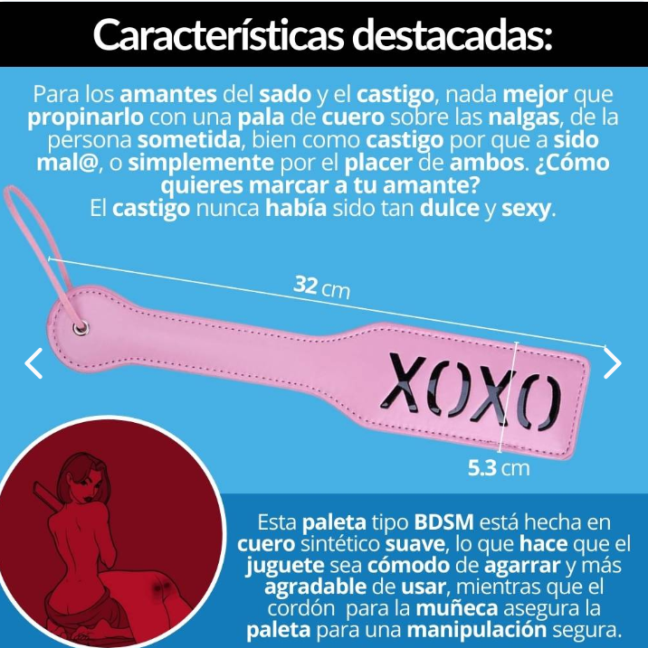 Paleta Sometedora BDSM SOM059 – Juego De Dominio