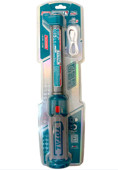 Lámpara de Trabajo Recargable Total | 300 Lúmenes LED | Imantada