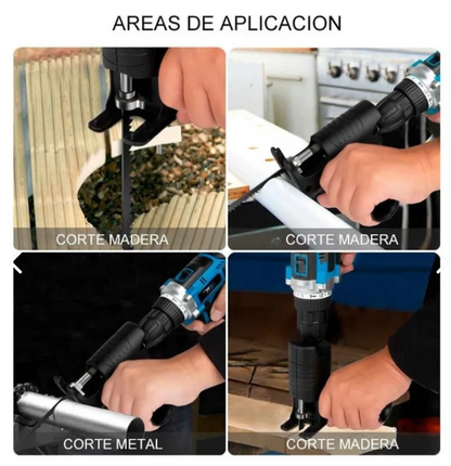 Convertidor de Taladro a Sierra Caladora | Accesorio Universal
