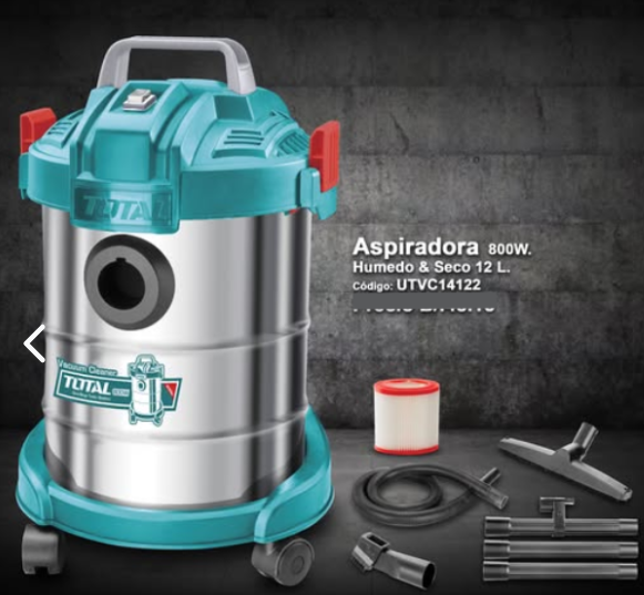 Aspiradora Sopladora Húmedo-Seco 12L 800W | Industrial