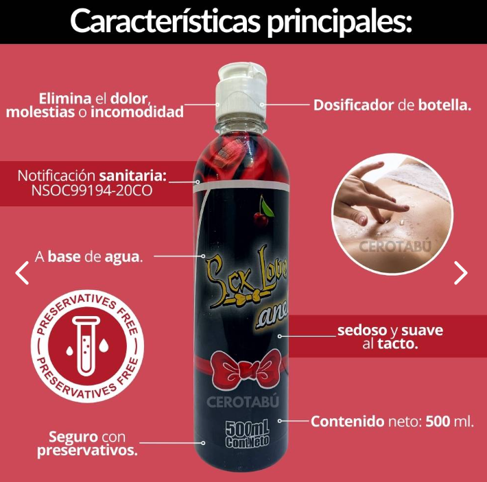 Lubricante Anal Dilatador 500mL LUB031 – Confort Anal