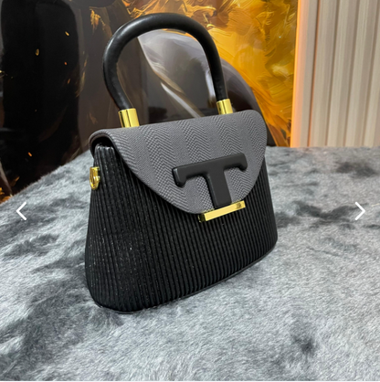 Bolso Texturizado Ref Gero-0256N - vista lateral