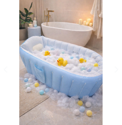 Bañera Inflable Para Bebés Portátil - vista lateral