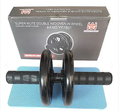 Rueda Abdominal Doble | Rodilleras Incluidas | Ejercicio Core