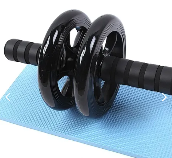 Rueda Abdominal Doble | Rodilleras Incluidas | Ejercicio Core