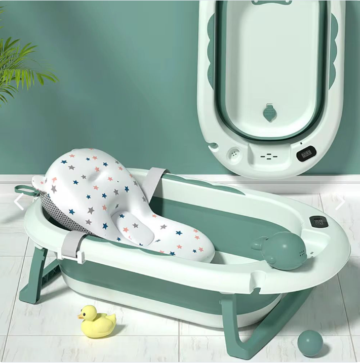 Bañera Ballena Con Base Metálica Para Bebé - vista frontal
