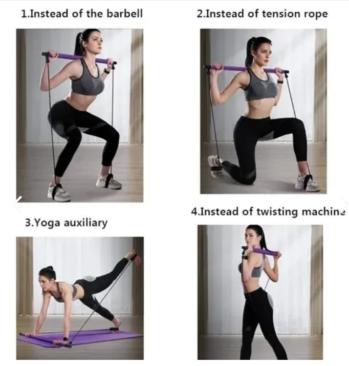 Barra de Pilates 120cm | Barra Corporal Fitness | Ligera