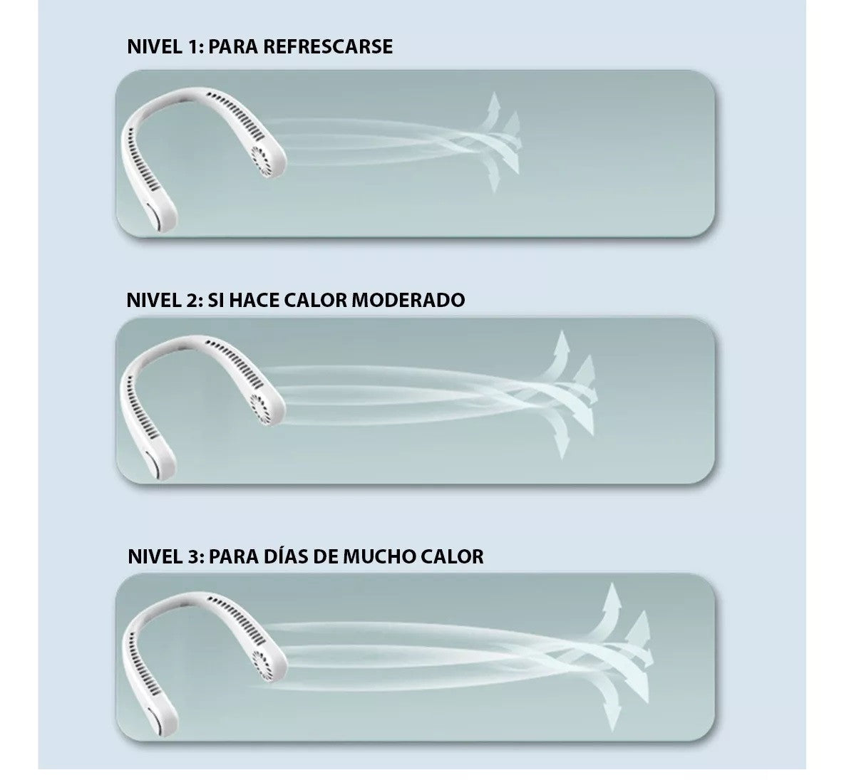 Ventilador Portátil de Cuello Recargable: Frescura Personal