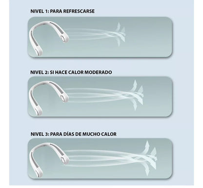 Ventilador Portátil de Cuello Recargable: Frescura Personal