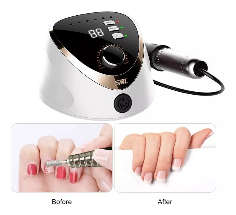 Pulidor de Uñas Eléctrico Profesional — Kit Completo para Manicura y Pedicura