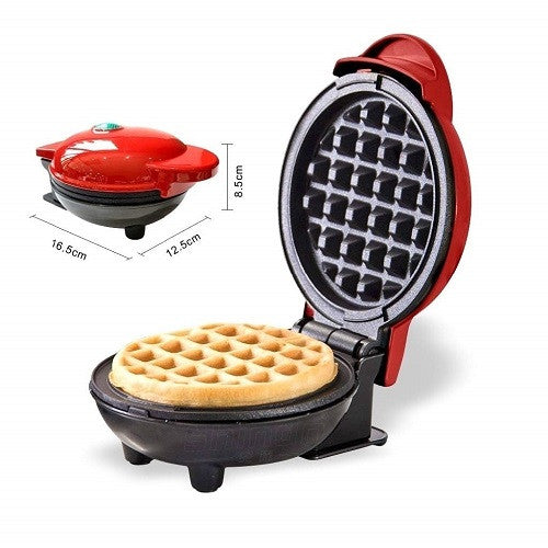 Mini Wafflera Eléctrica Antiadherente: Waffles Caseros en Minutos