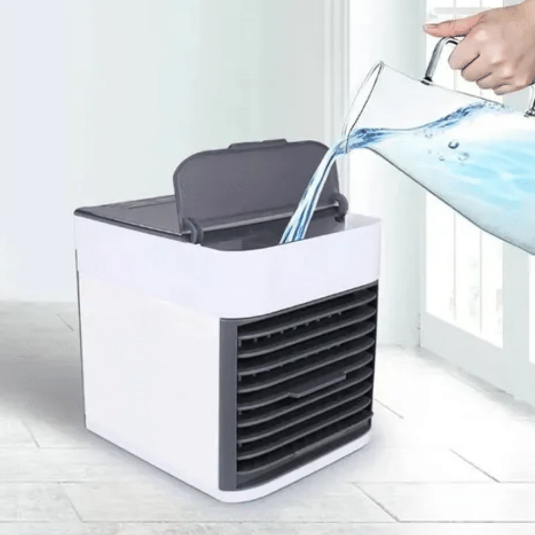 Aire Acondicionado Personal 3 en 1 — Refrigera, Humidifica y Purifica