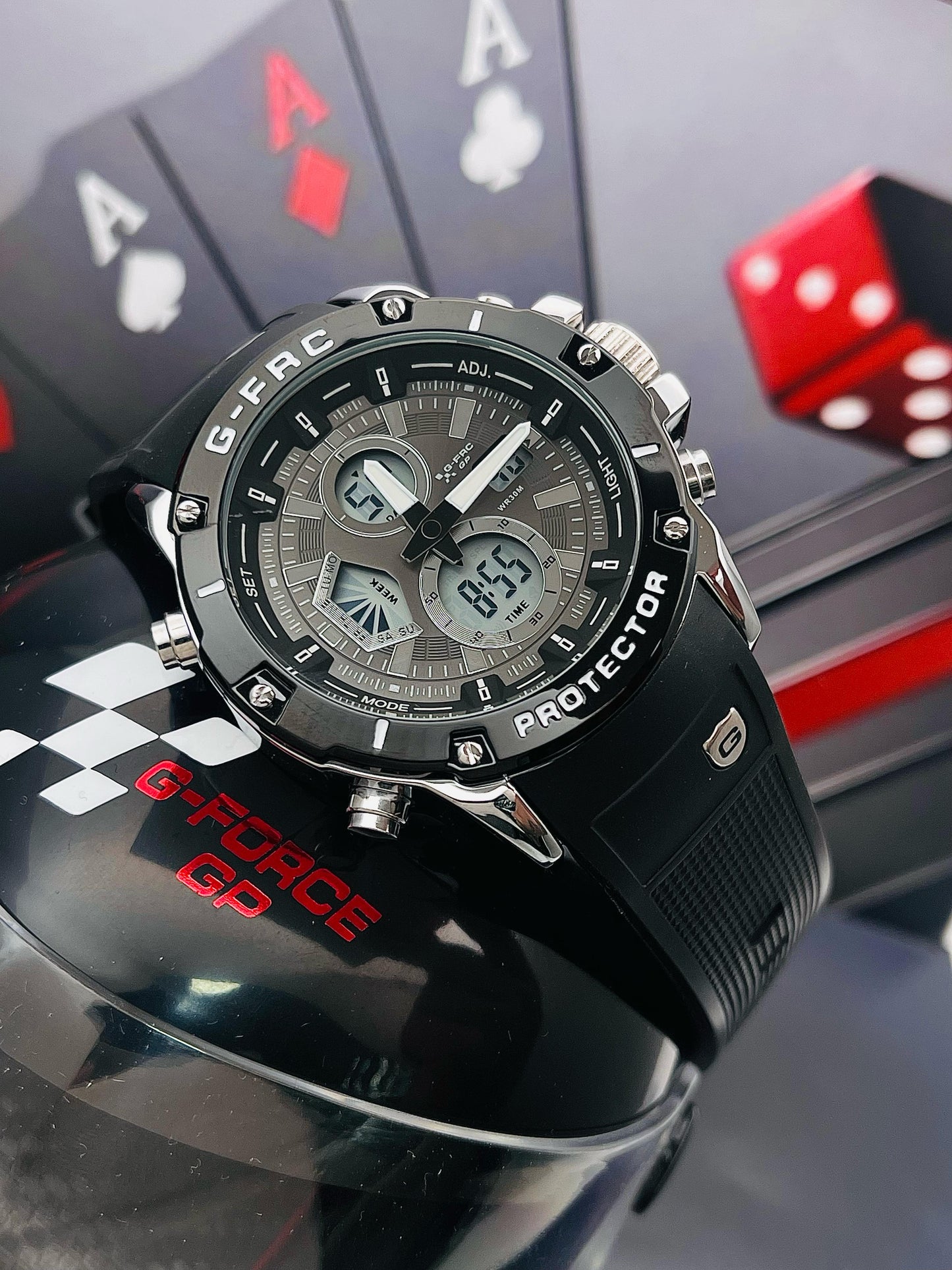 Reloj G-Force Moto-GP — Estilo Racing