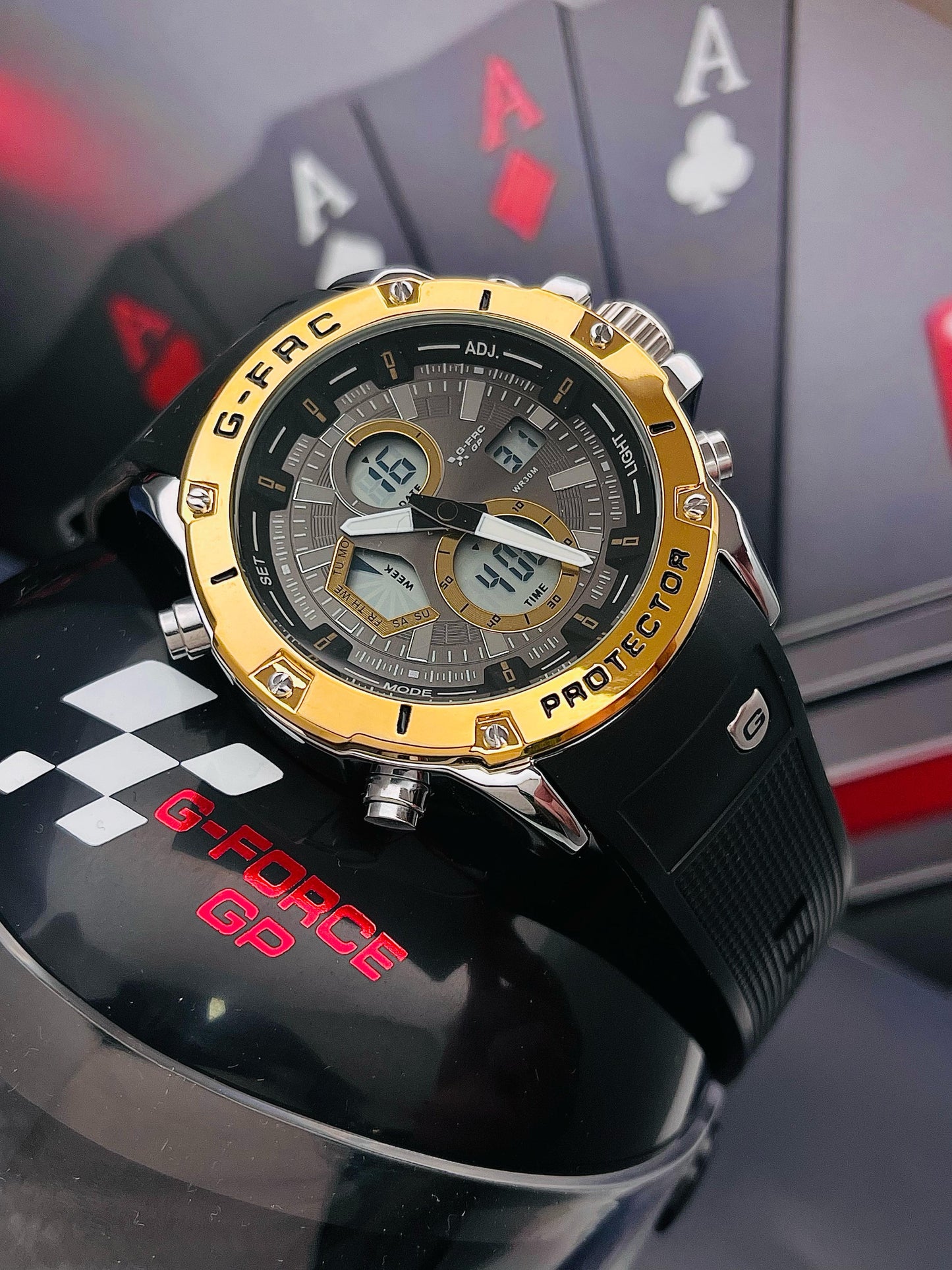 Reloj G-Force Moto-GP — Estilo Racing