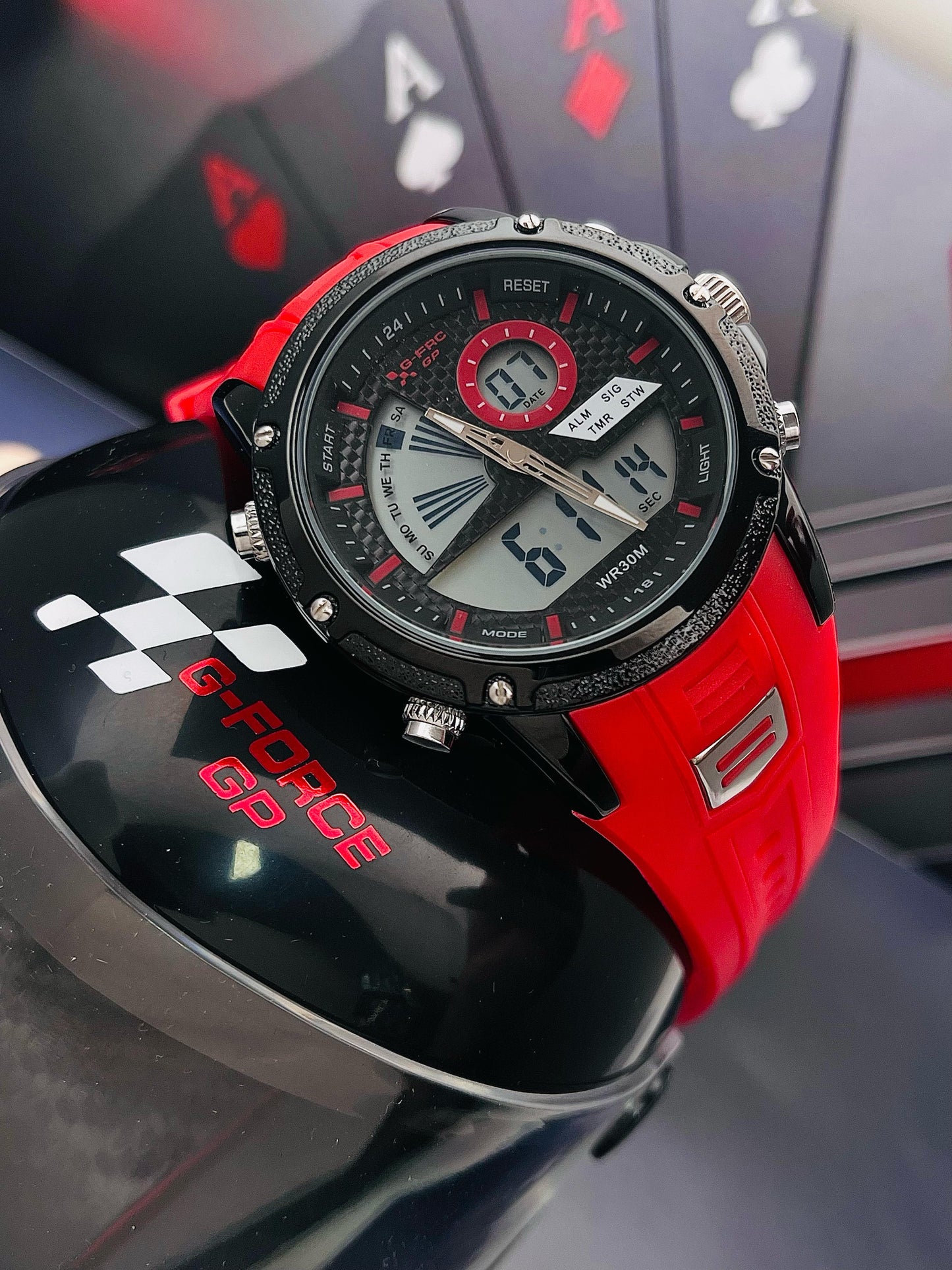 Reloj G-Force Moto-GP — Estilo Racing