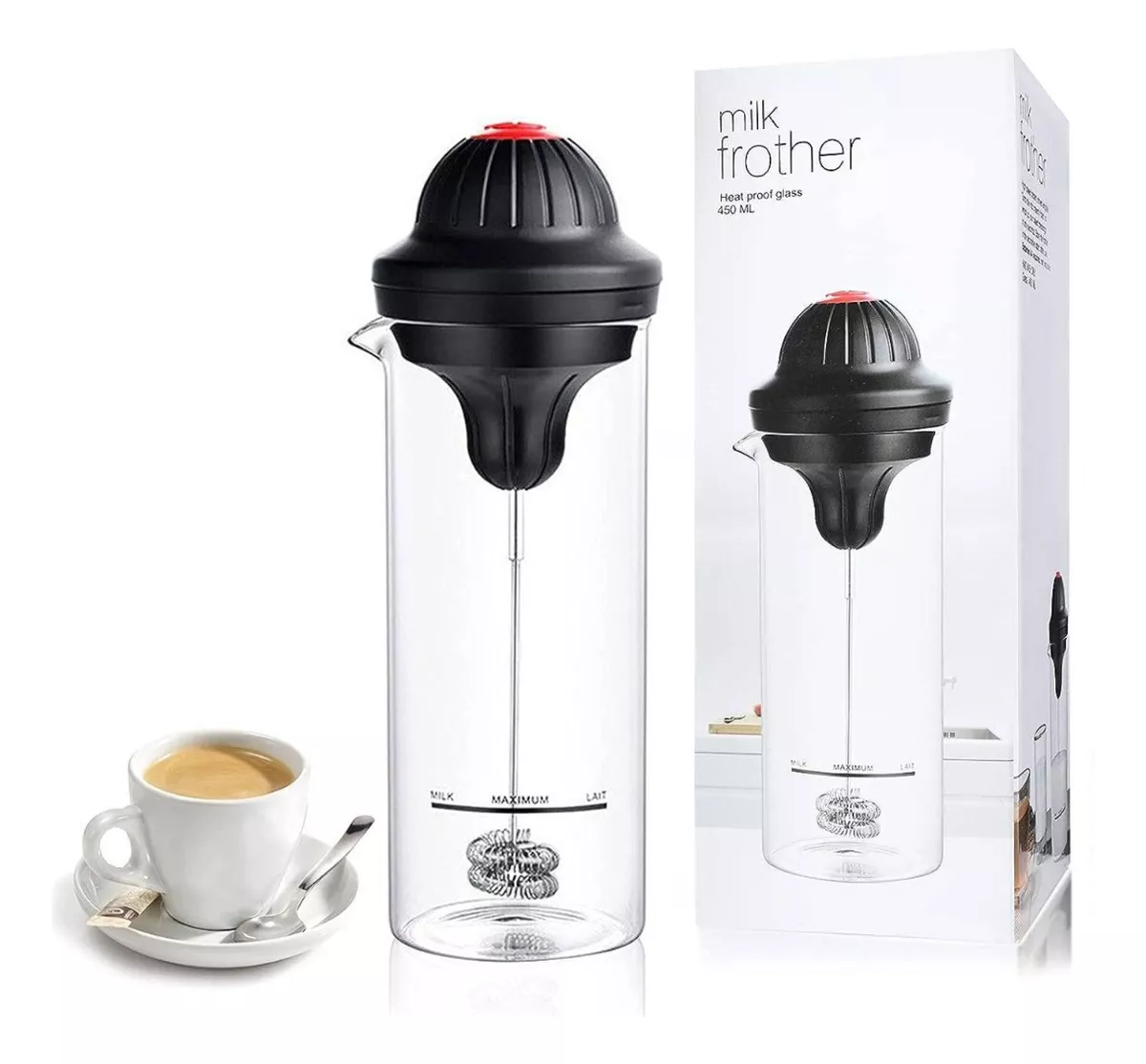 Espumador de Leche Pro-Mix: Espuma de Café de Salón en Segundos